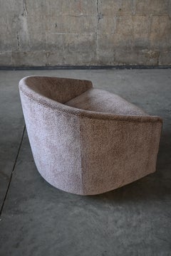 Sillas giratorias tapizadas de chenilla