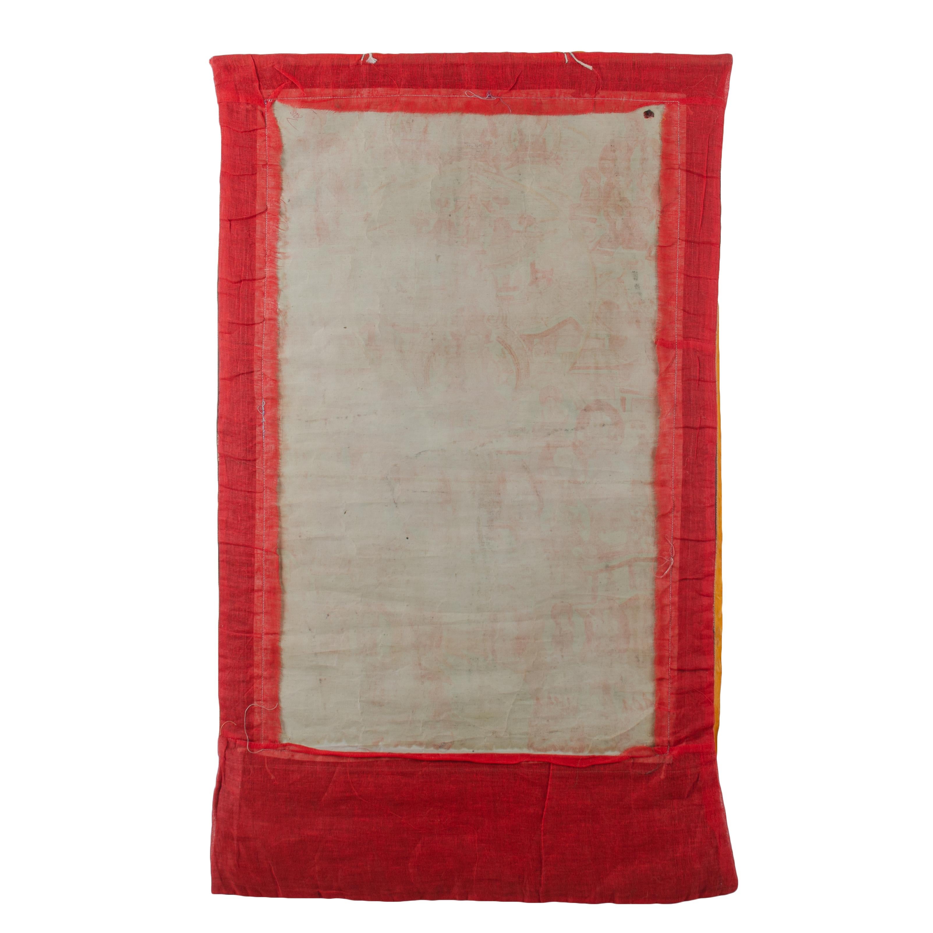 Chenrezig Silk Thangka, 20th Century For Sale 6