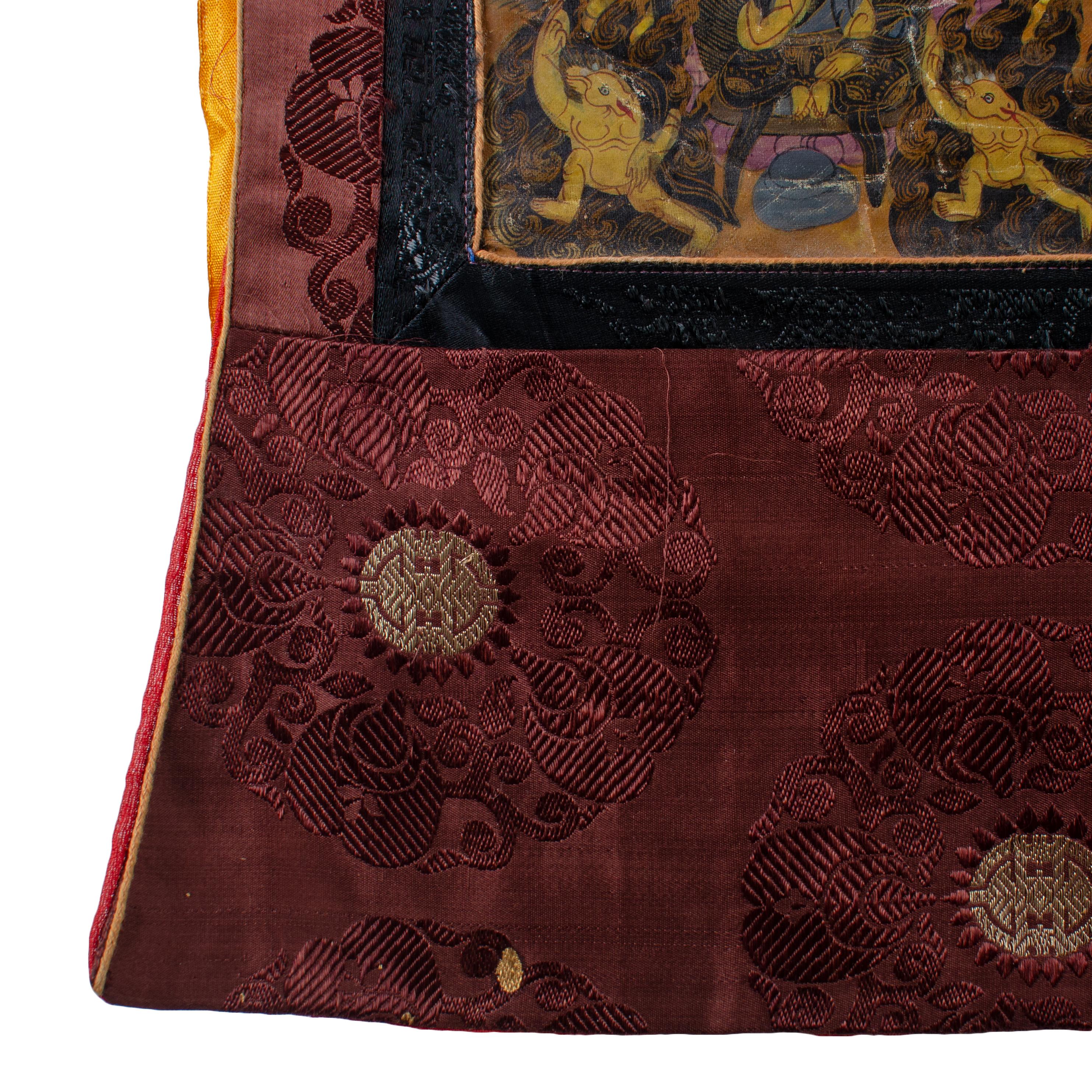 Chenrezig Silk Thangka, 20th Century For Sale 1
