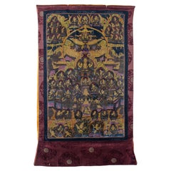 Thangka di seta di Chenrezig, 20° secolo
