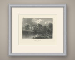 Chepstow Castle on the Wye, Antique Engraving after E.M. Wimperis, circa 1876