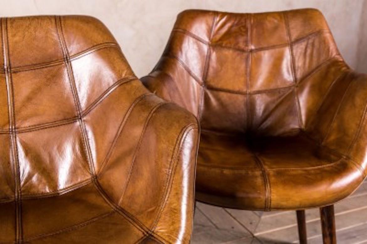 European Chepstow Vintage Style Leather Chair Range, 20th Century For Sale