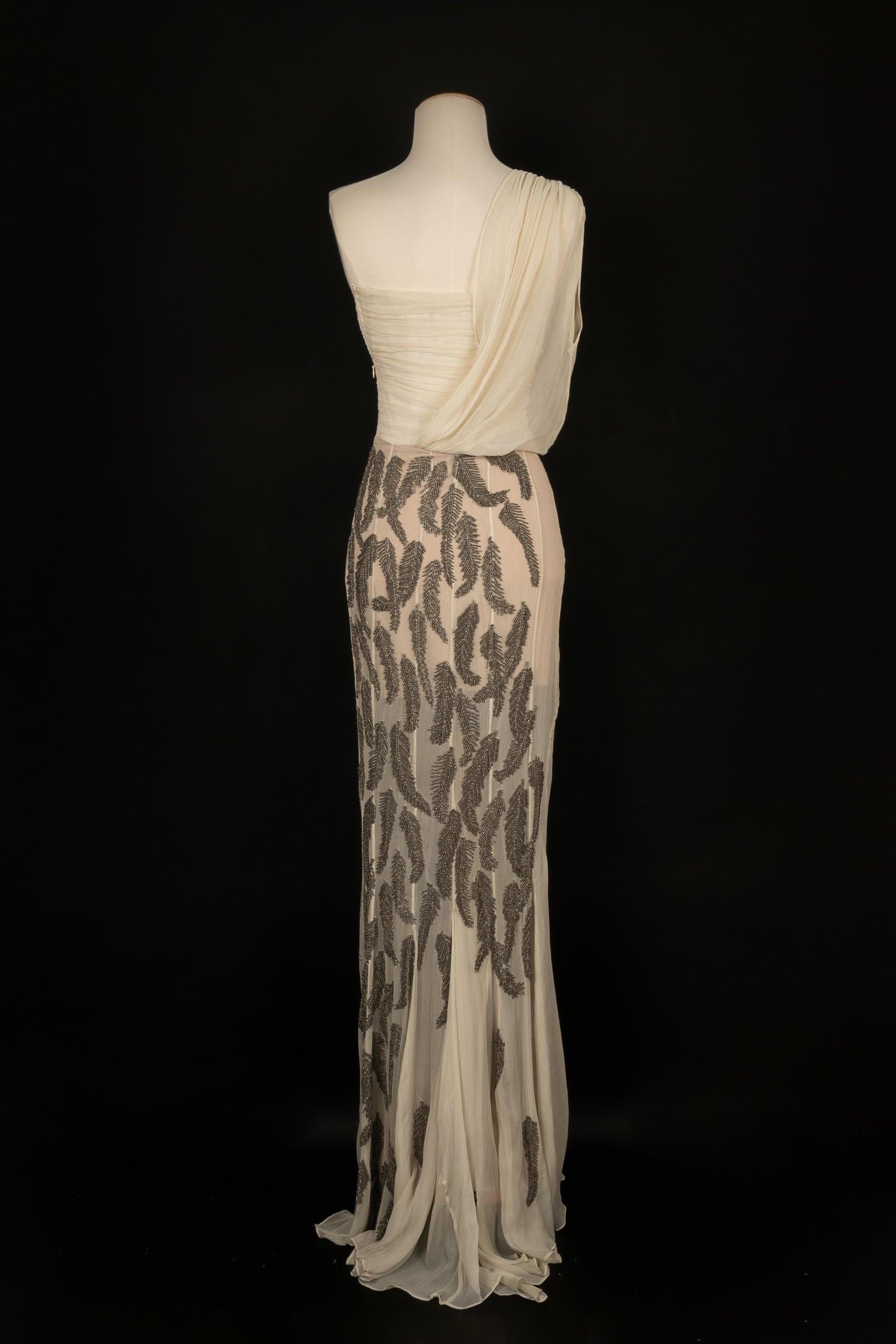 Cher Michel Klein plissiertes Kleid im Zustand „Hervorragend“ im Angebot in SAINT-OUEN-SUR-SEINE, FR