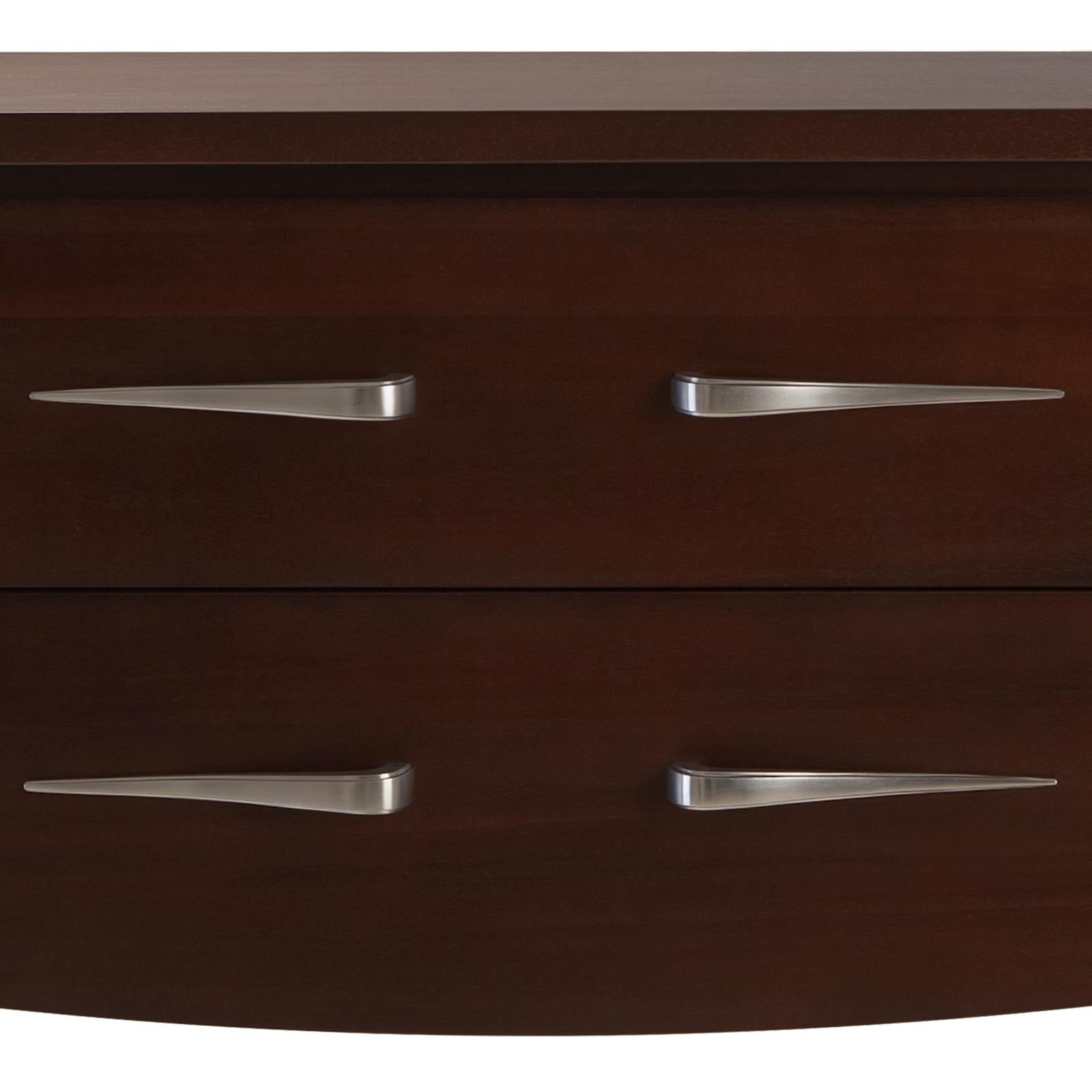 Cheraton Side Table or Nightstand in Solid Mahogany For Sale 1