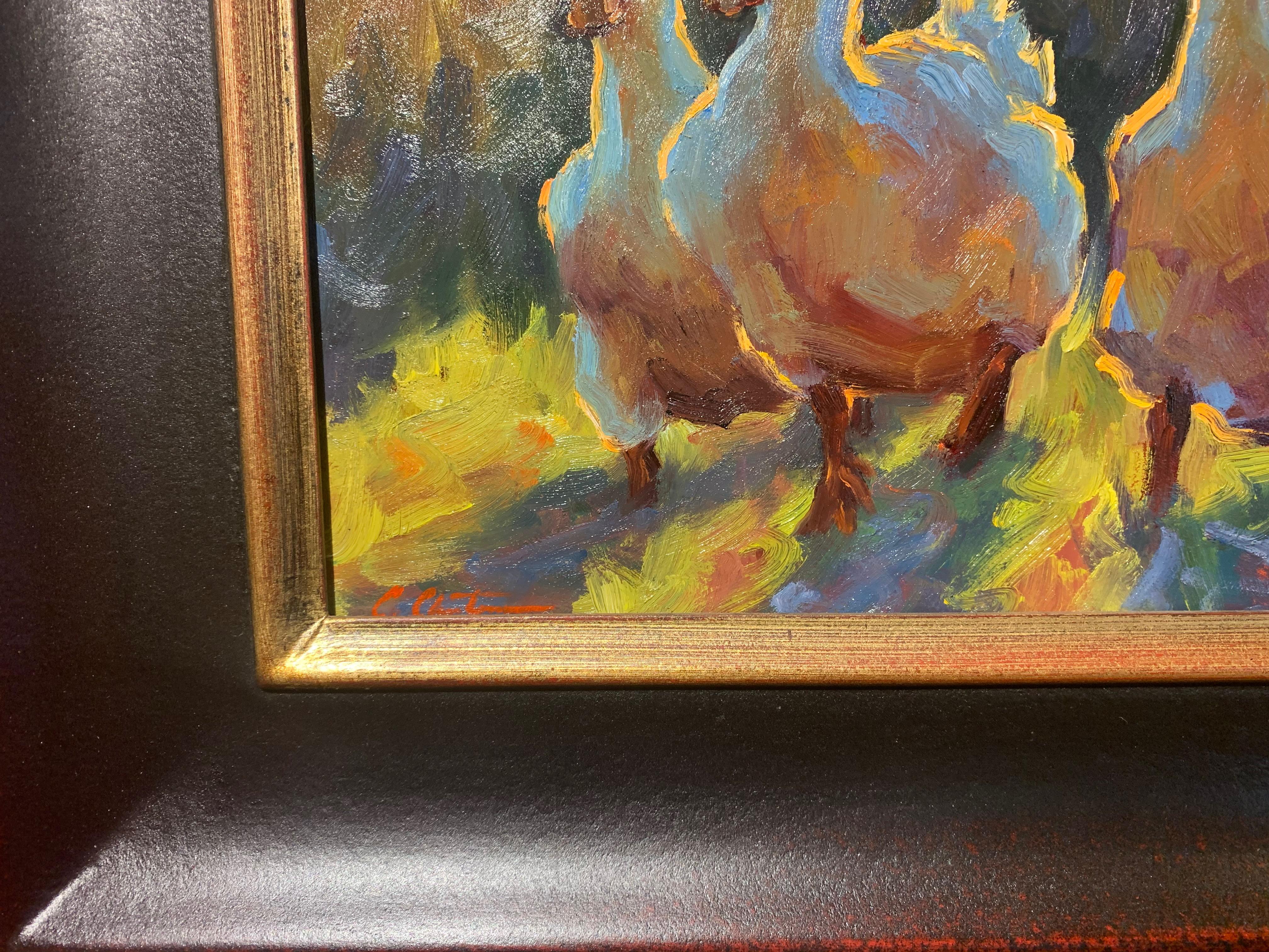 oil painting duck