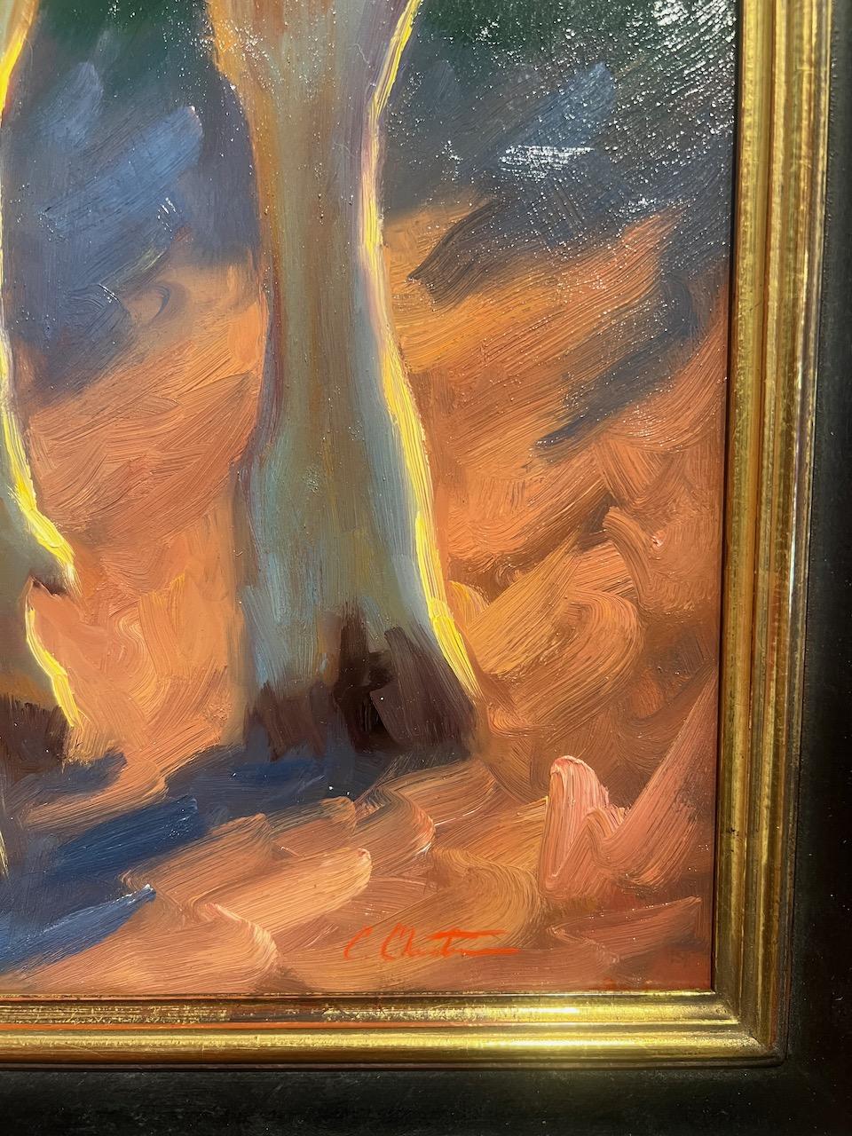 “I am inspired by the simple everyday interaction of the animals in their environment: the way the light dances across the form, the harmony of color relationships and the shapes of light and shadow. I prefer early-morning light or late afternoon