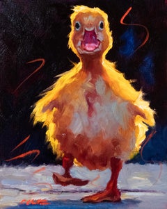 "Quirky Quack" Patito esponjoso que se menea hacia el primer plano