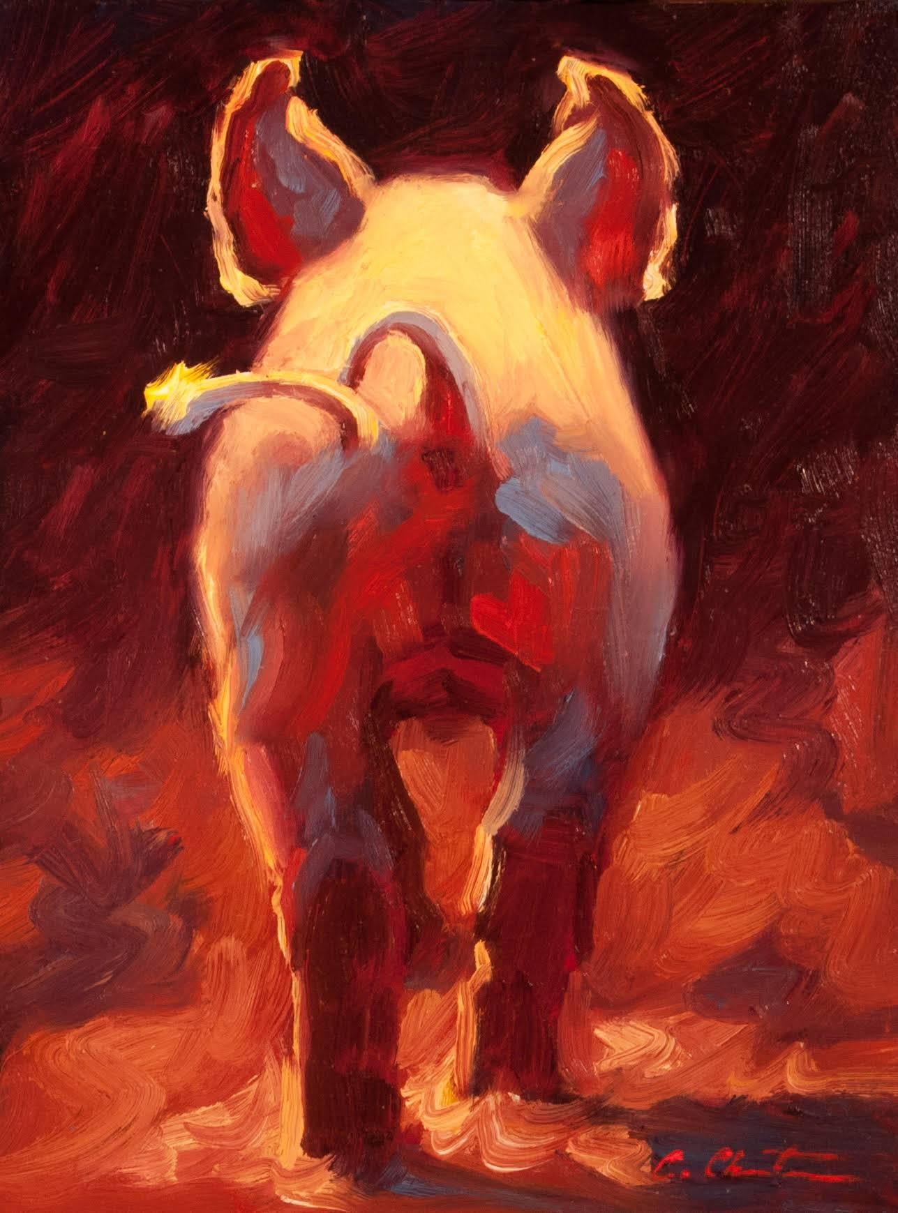 Cheri Christensen Animal Painting - The End