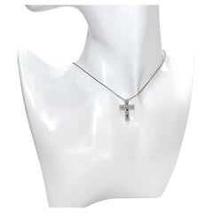 Cheri Dori 18K White Gold Diamond Cross