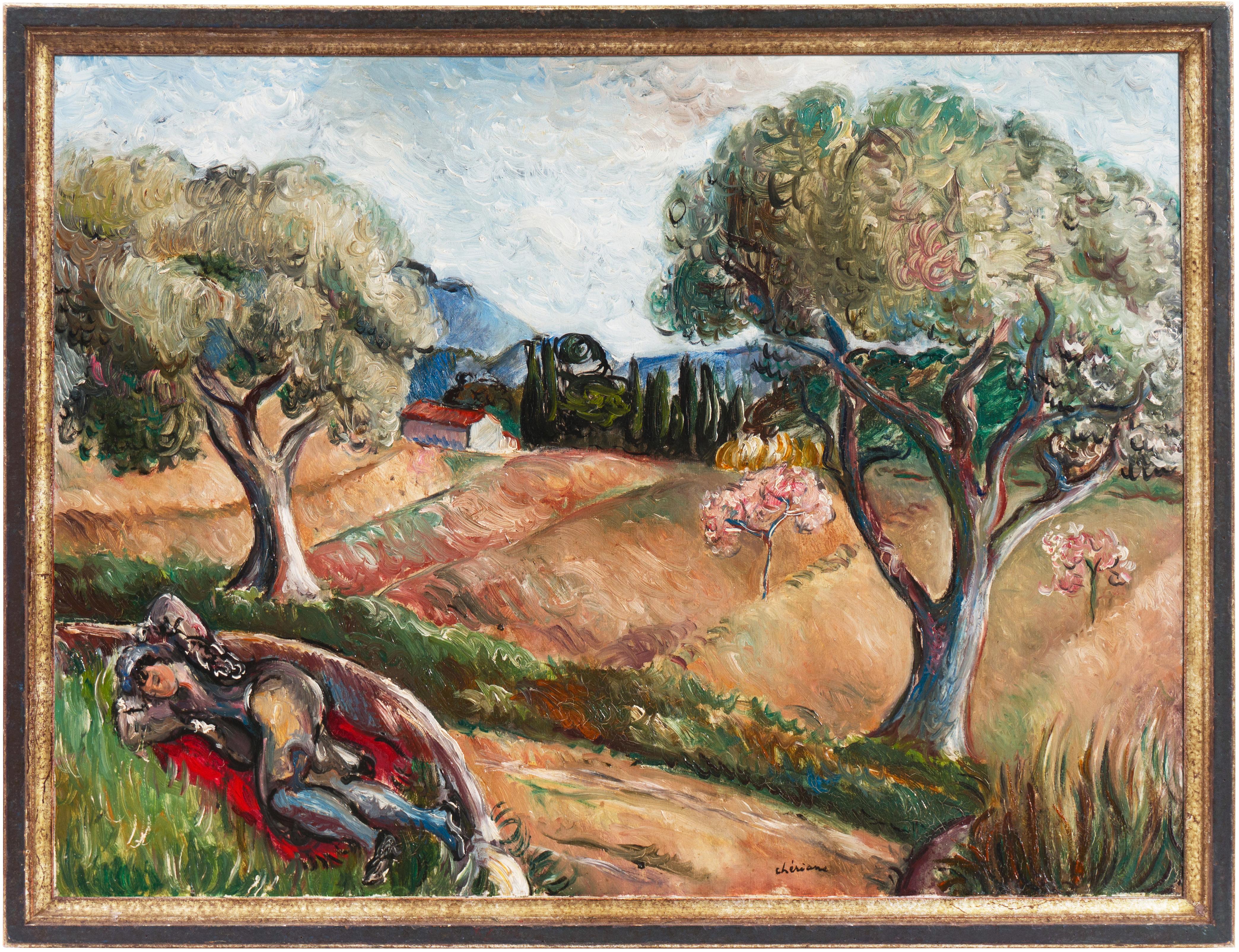 'Primavera in Provenza', Parigi, Salon d'Automne, Artista donna post-impressionista in vendita 5