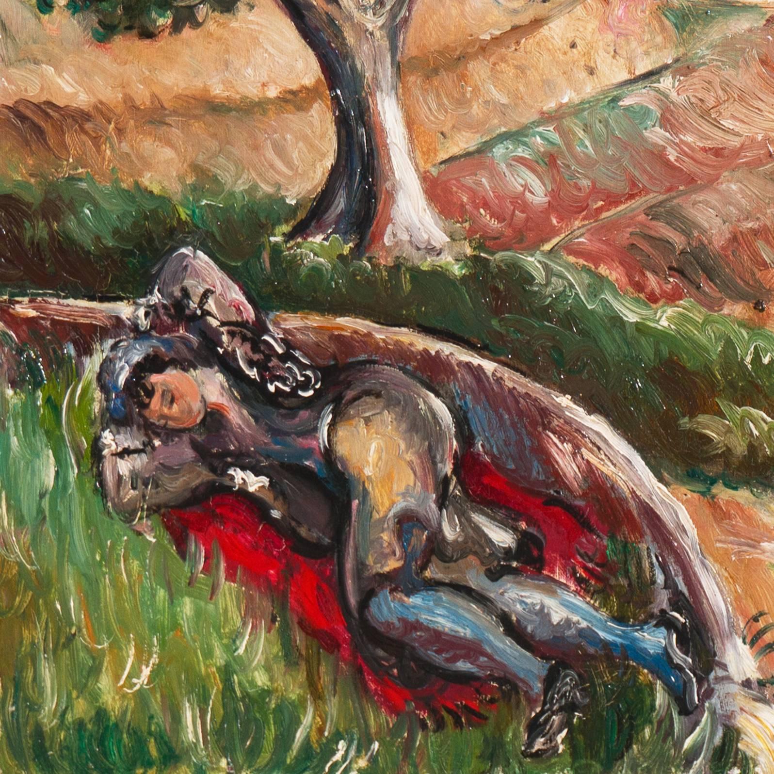 'Primavera in Provenza', Parigi, Salon d'Automne, Artista donna post-impressionista - Painting Postimpressionismo di Chérie-Anne-Charles Fargue