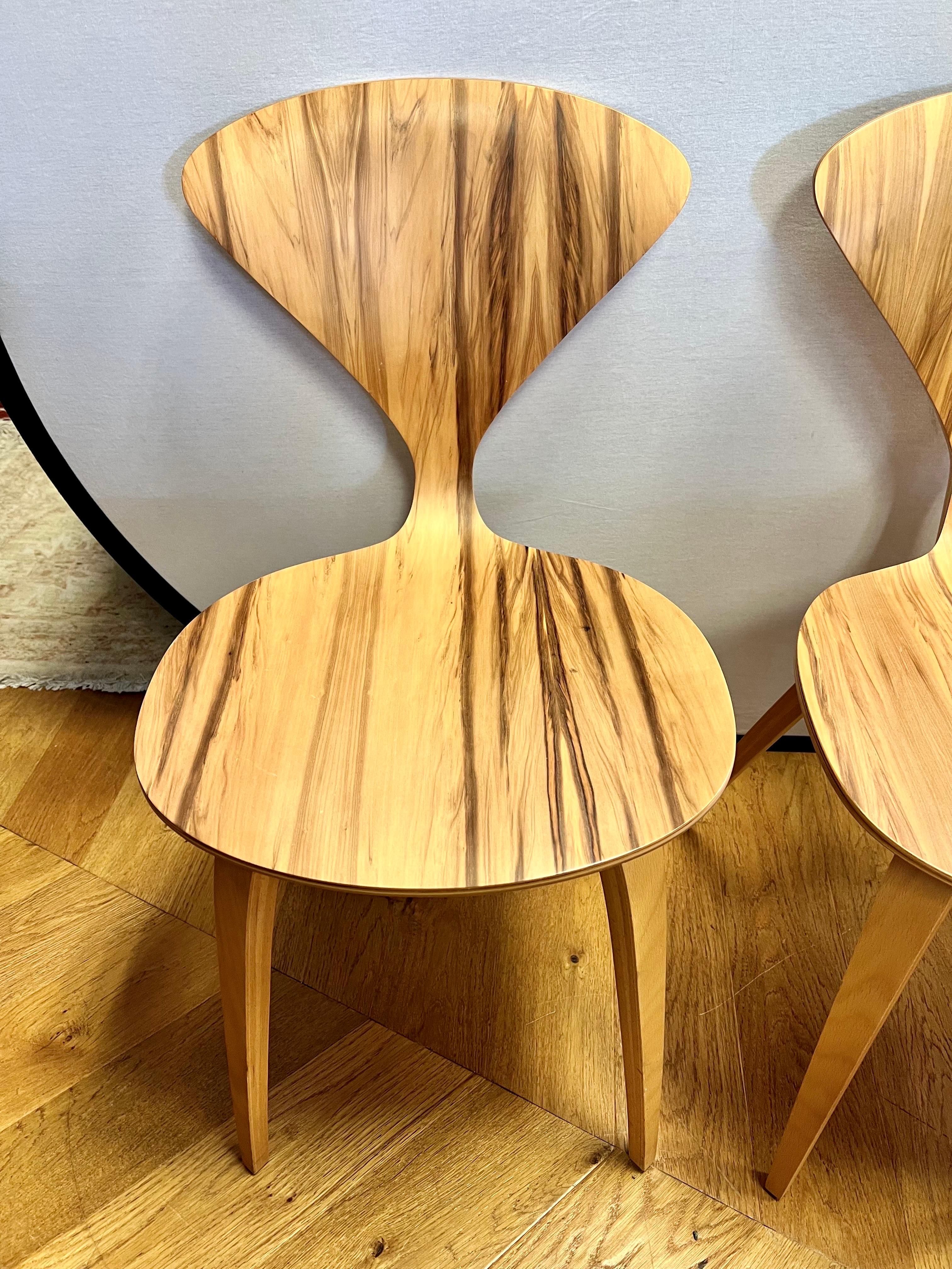 Mid-Century Modern Cherner Chair Company Molded Wood Dining Chairs, Set of 4