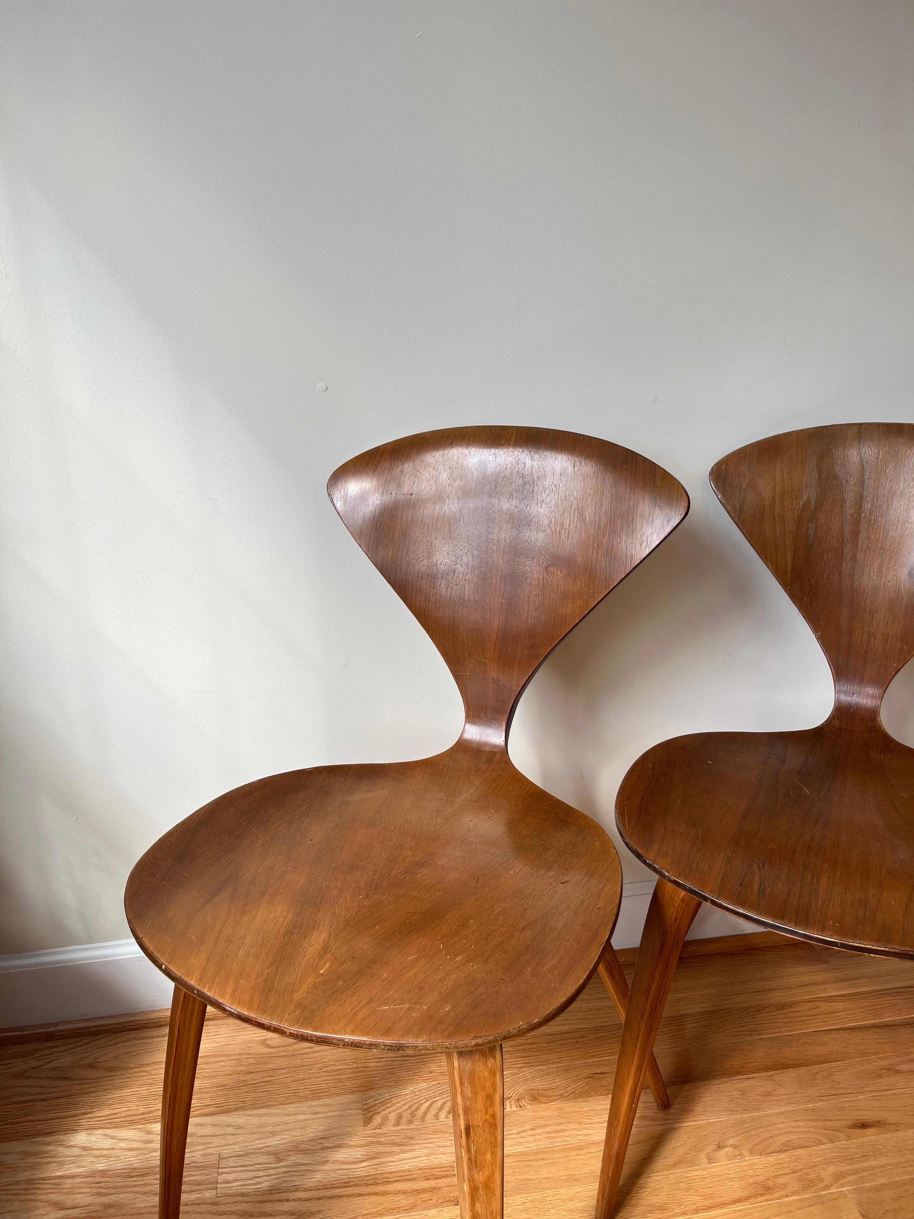 Cherner Side Chair by Norman Cherner for Plycraft In Good Condition In Centreville, VA
