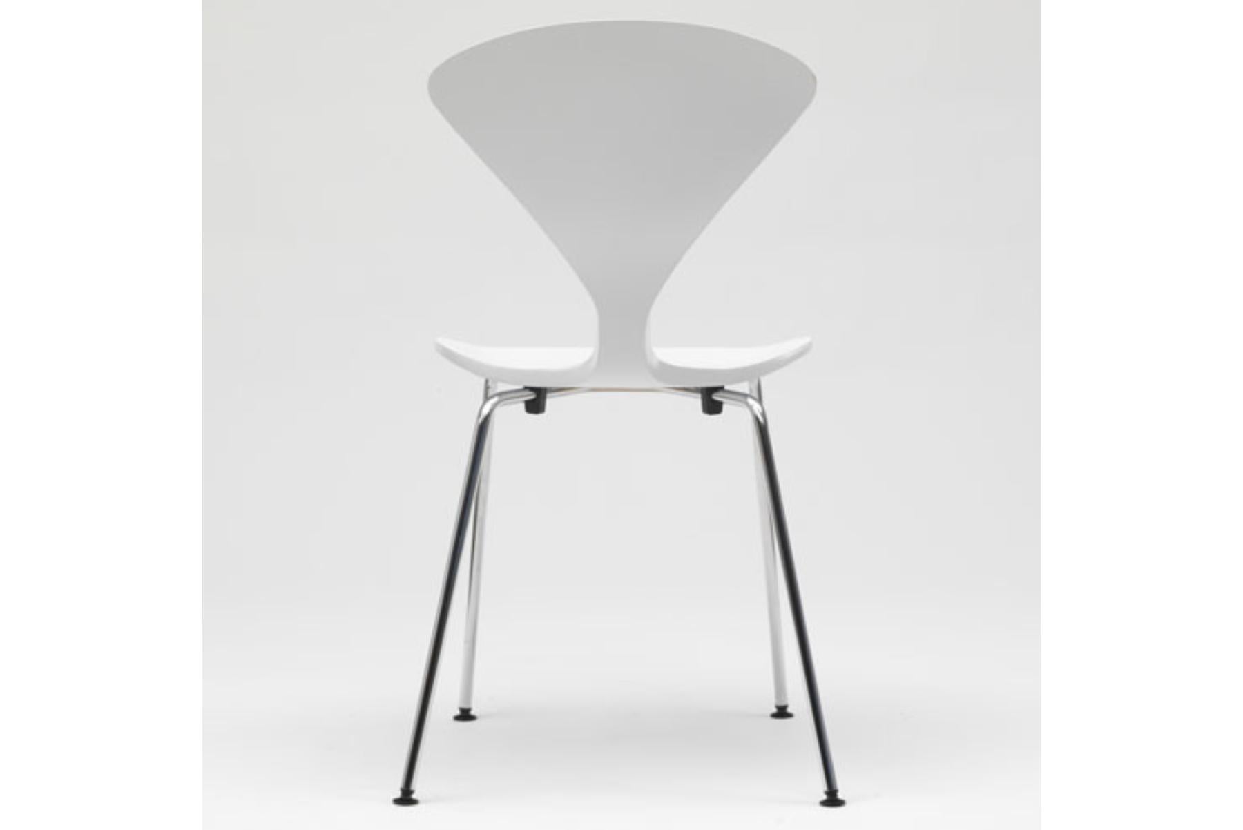 Cherner Side Chair with Metal Base In New Condition For Sale In Berkeley, CA