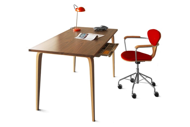 The new Studio desk is designed for Designers. Available in two sizes to fit your workspace. Made to last with all cross-ply plywood construction and solid wood edgebanding. Includes a pencil drawer. Sustainably made in the USA.