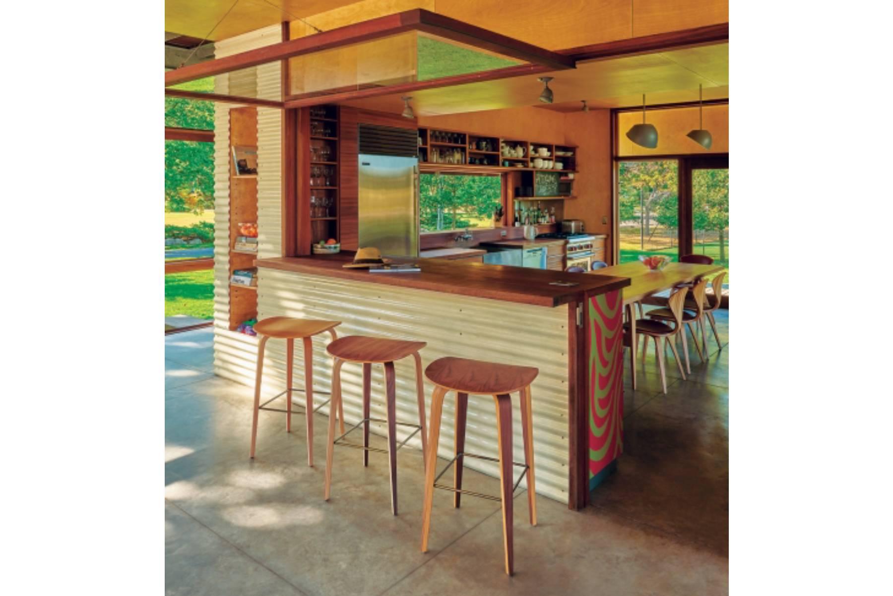 Mid-Century Modern Cherner Under Counter Stool, Counter Height For Sale