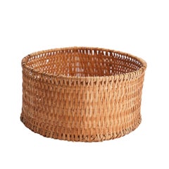 Cherokee split willow splint basket, 1890-1910