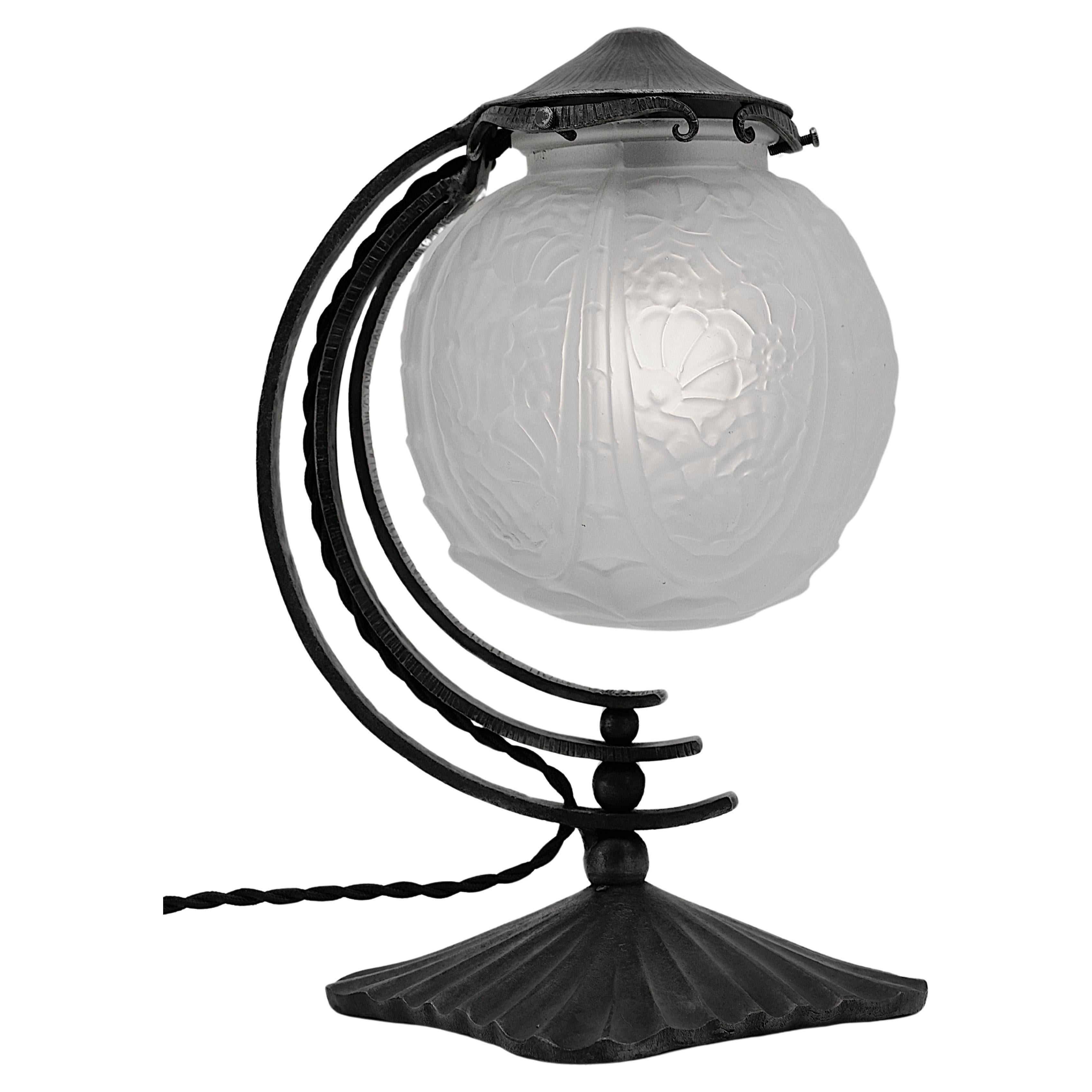 Cherrier & Besnus French Art Deco Table Lamp, Ca.1925 For Sale