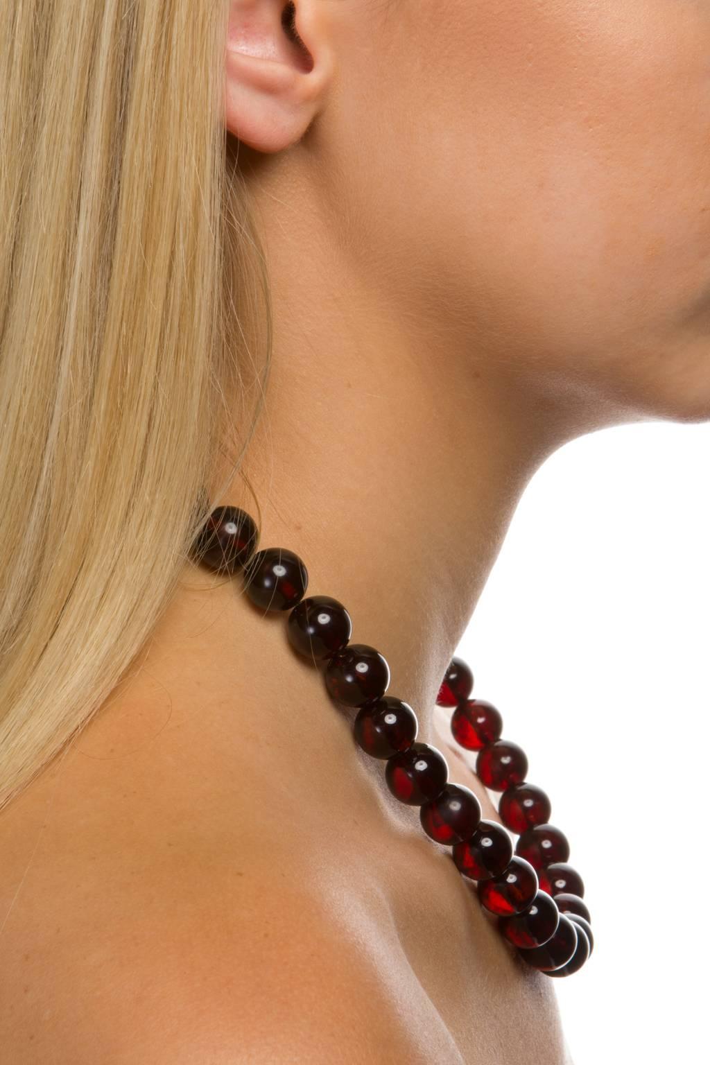 cherry bead necklace