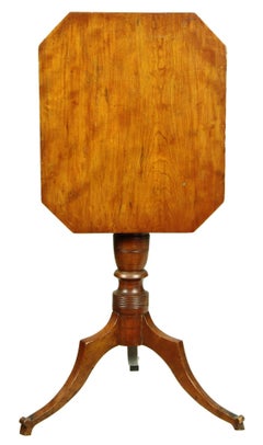 Cherry and Birch Connecticut Candlestand, circa 1820