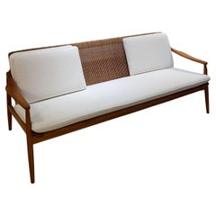 Cherry and Cane sofa by Hartmut Lohmeyer, 1957