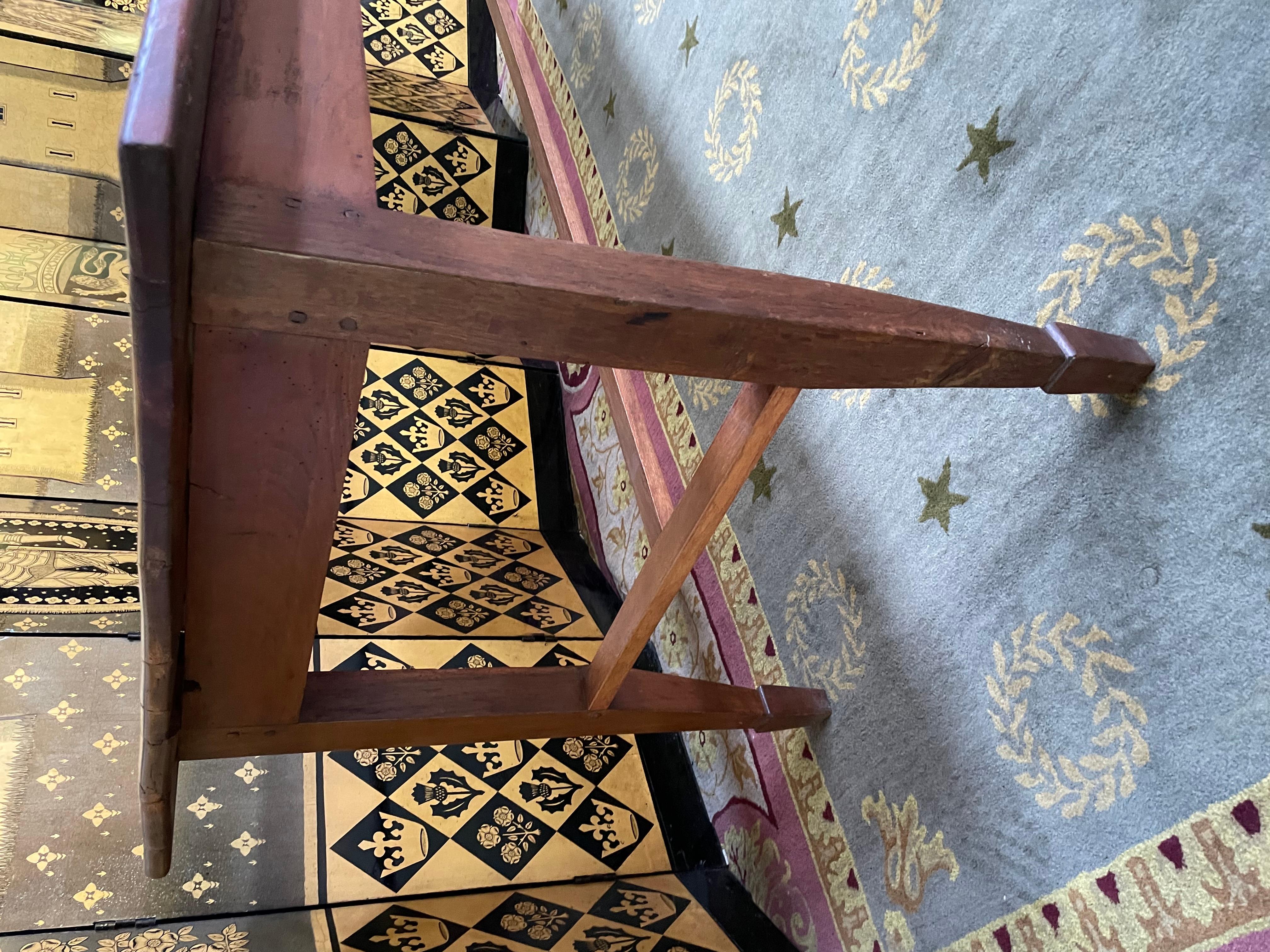 Woodwork Cherry and Elm Farm Table For Sale
