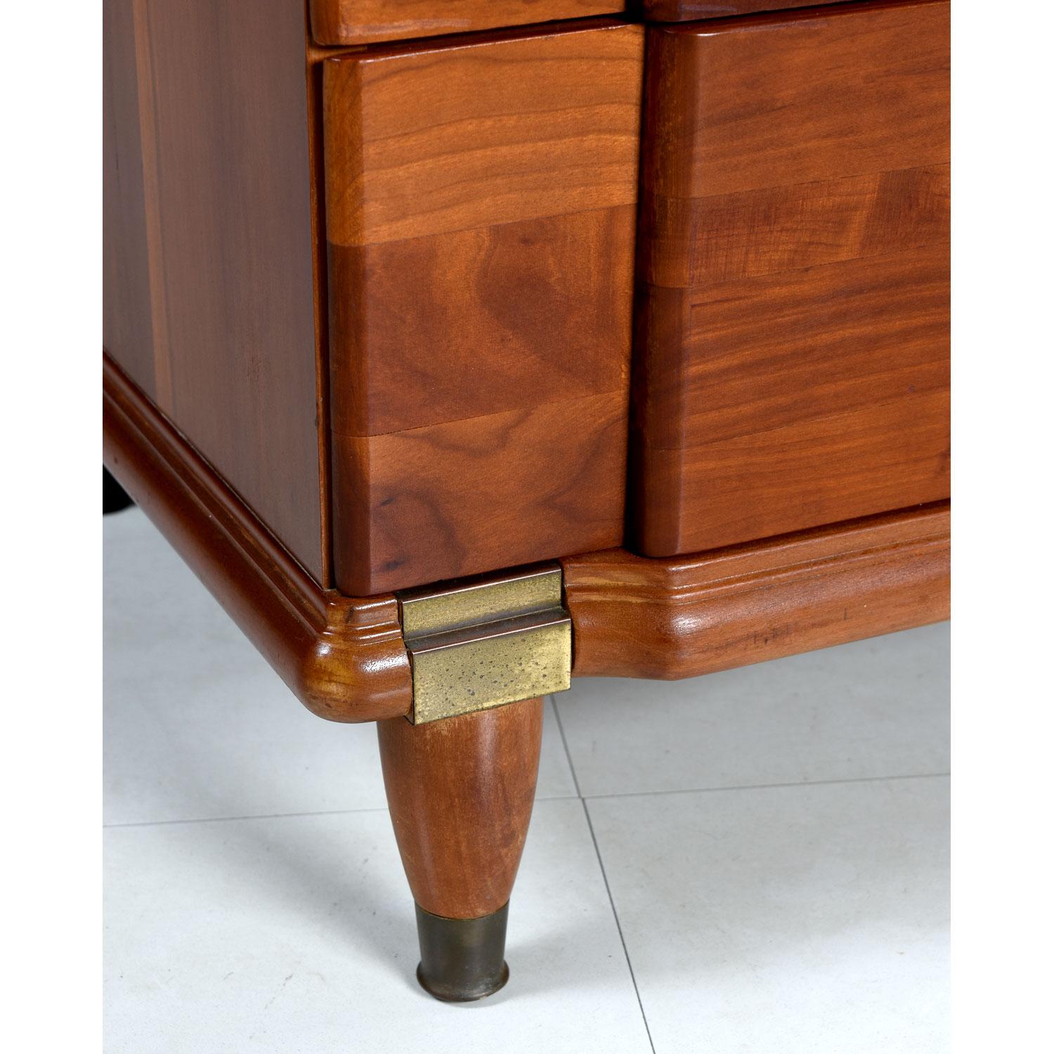 Cherry Bachelors Chest by Hickory MFG with Brass Bullet Shaped Handles 1