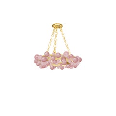Pink Bubble Ring Rock Crystal Chandelier by Phoenix