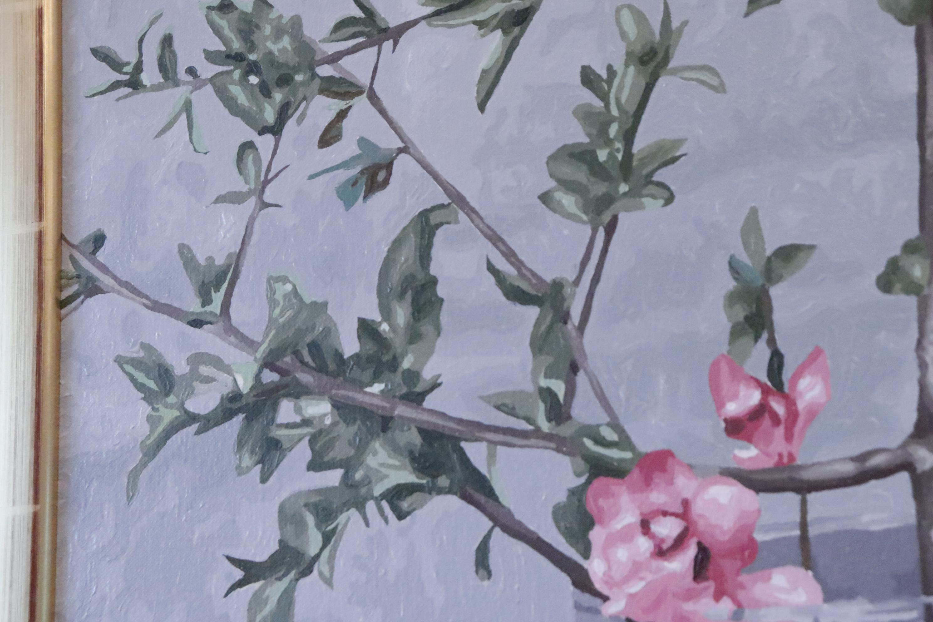Cherry Blossom Acrylic on Canvas For Sale 2