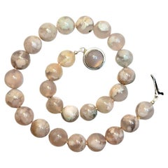 Cherry Blossom Agate Necklace