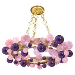Cherry Blossom Bubble Ring 27 Rock Crystal Chandelier by Phoenix