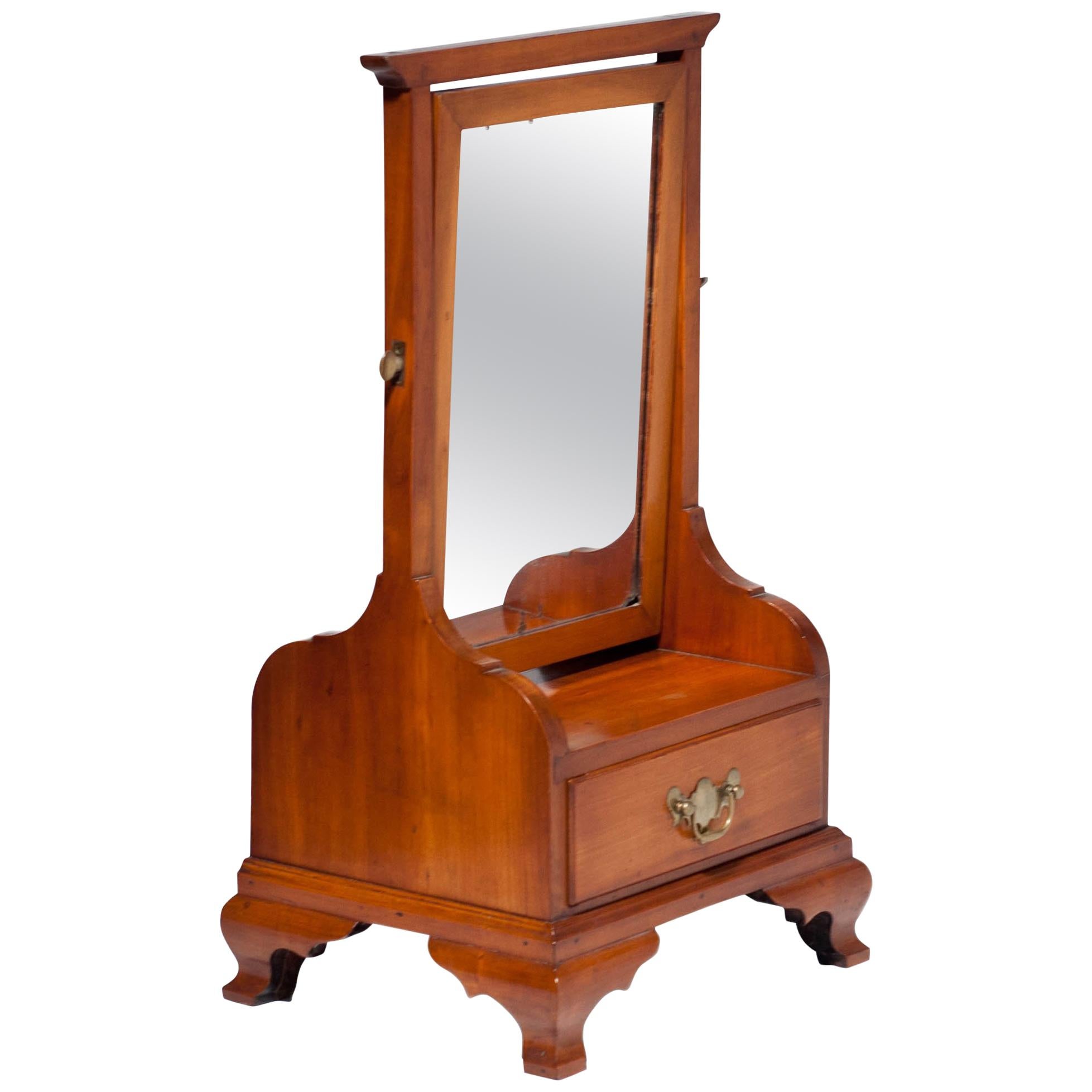 Cherry Chippendale Shaving Stand For Sale