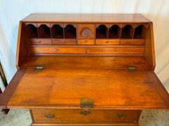 Cherry Chippendale Slant Front Desk
