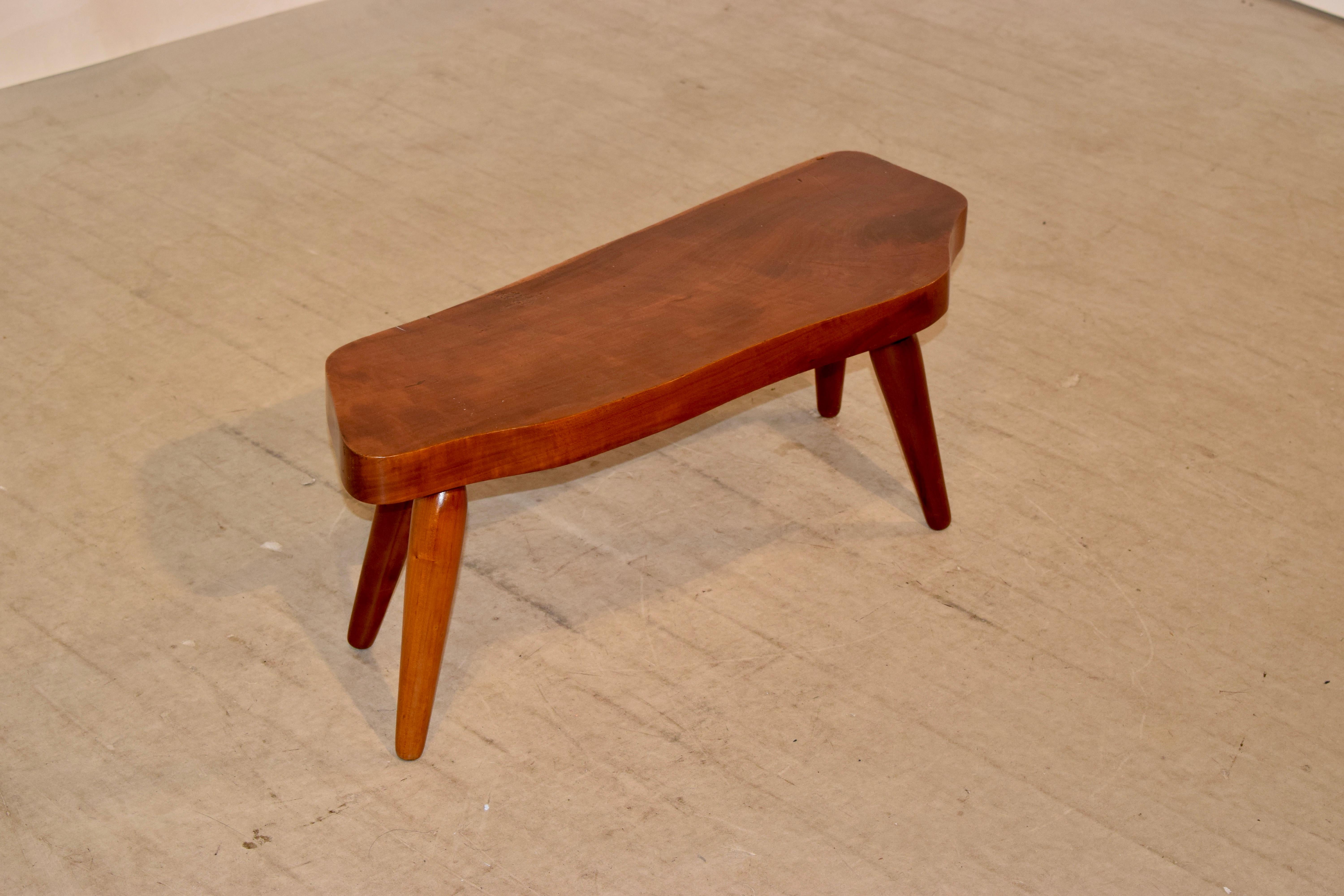 Rustic Cherry Cocktail Table, circa 1960 For Sale