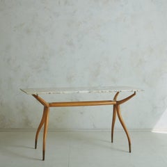 Cherry Console with Rosa Del Portogallo Marble Top by Pierluigi Giordani