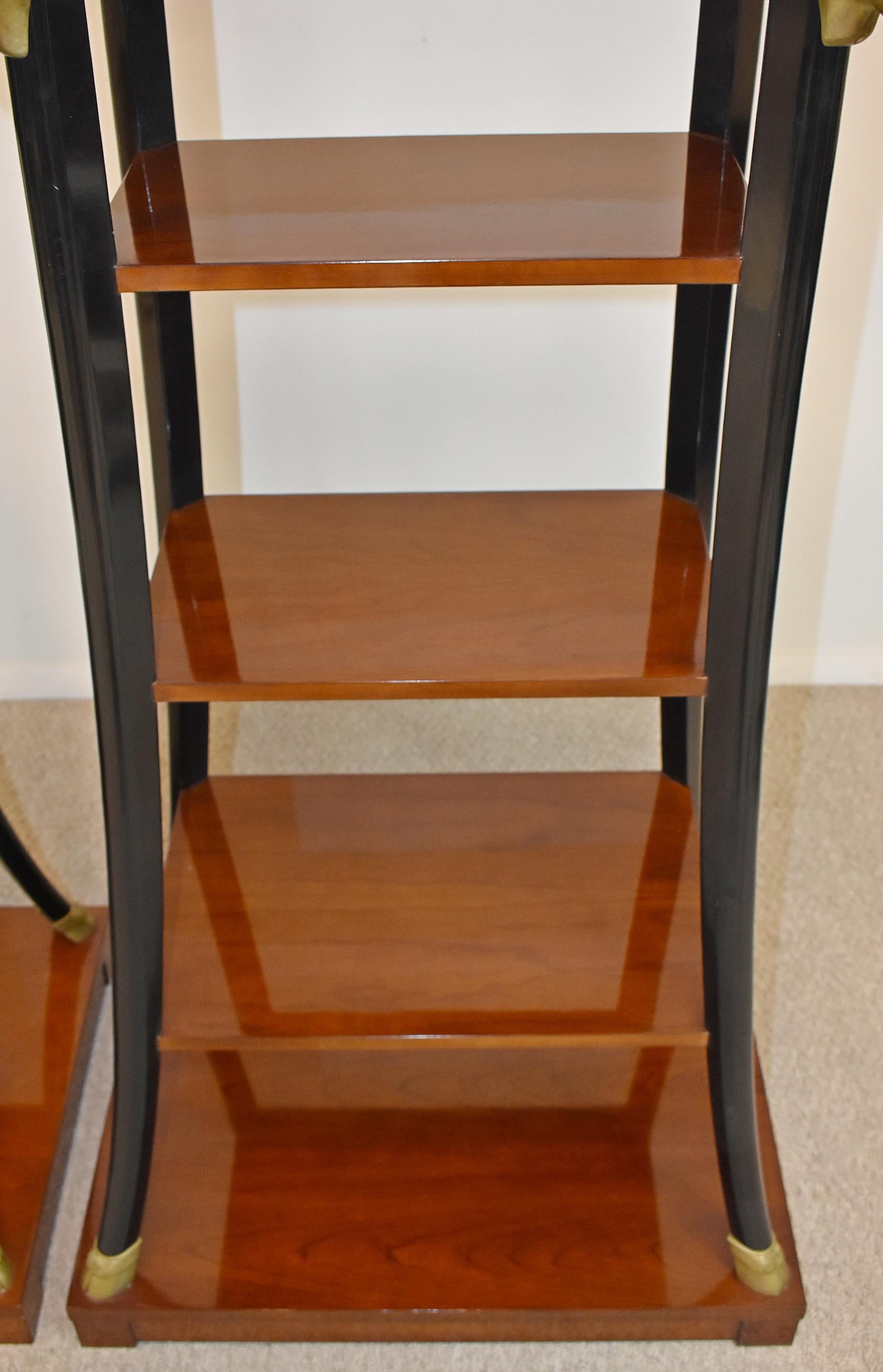 Cherry Empire Stand with 5 Tier Shelves by John Widdicomb 1