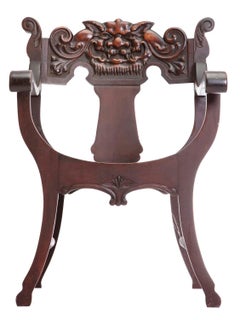 Cherry Gothic Gargoyle Chair - Vicorian Era