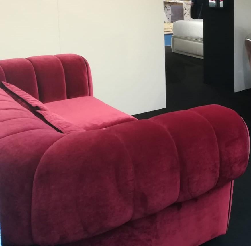 cherry colour sofa