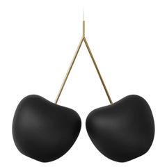 Cherry Lamp in Black Recyclable Polyethylene by Nika Zupanc
