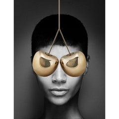 Cherry Lamp in Gold Metallised Polyethylene by Nika Zupanc