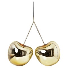 Cherry Lamp in Gold Metallised Polyethylene by Nika Zupanc