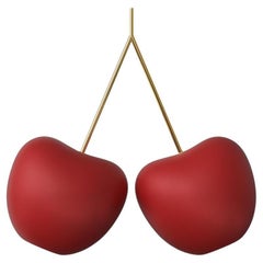 Cherry Lamp in Red Recyclable Polyethylene by Nika Zupanc