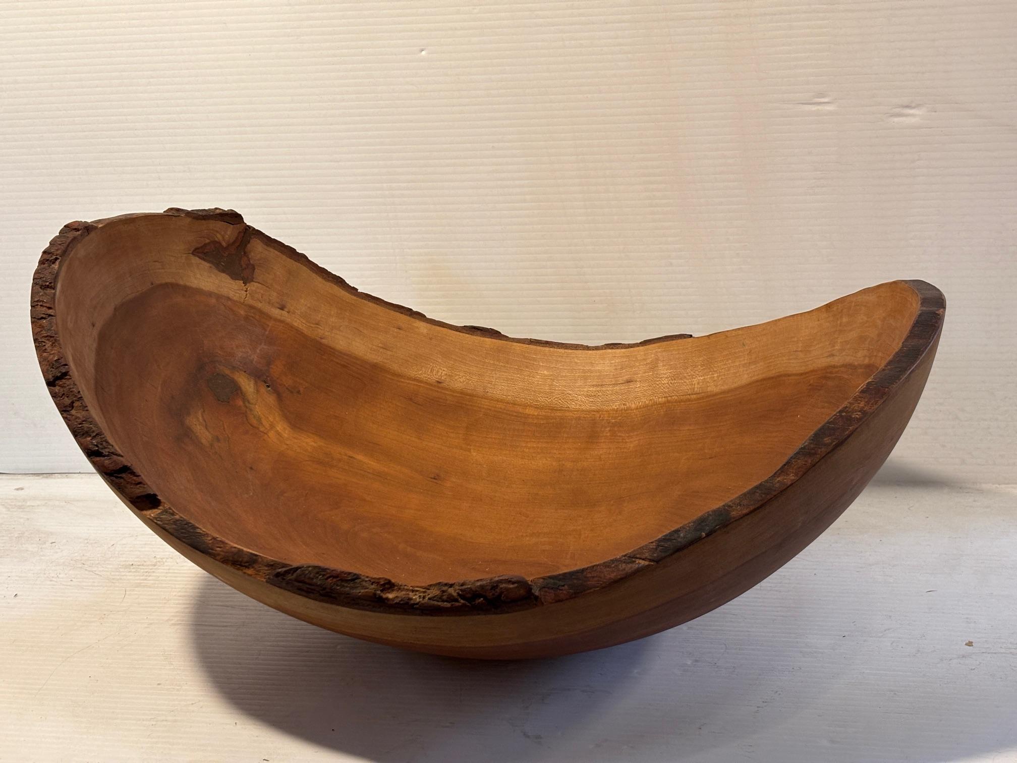 Hand-crafted by Spencer Peterman of Massachusetts, his live edge bowls are made from cherry trees that have grown wild throughout New England since the 1600s. Cherry is a luxury hardwood, characterized by its rich, warm colors and smooth, satiny