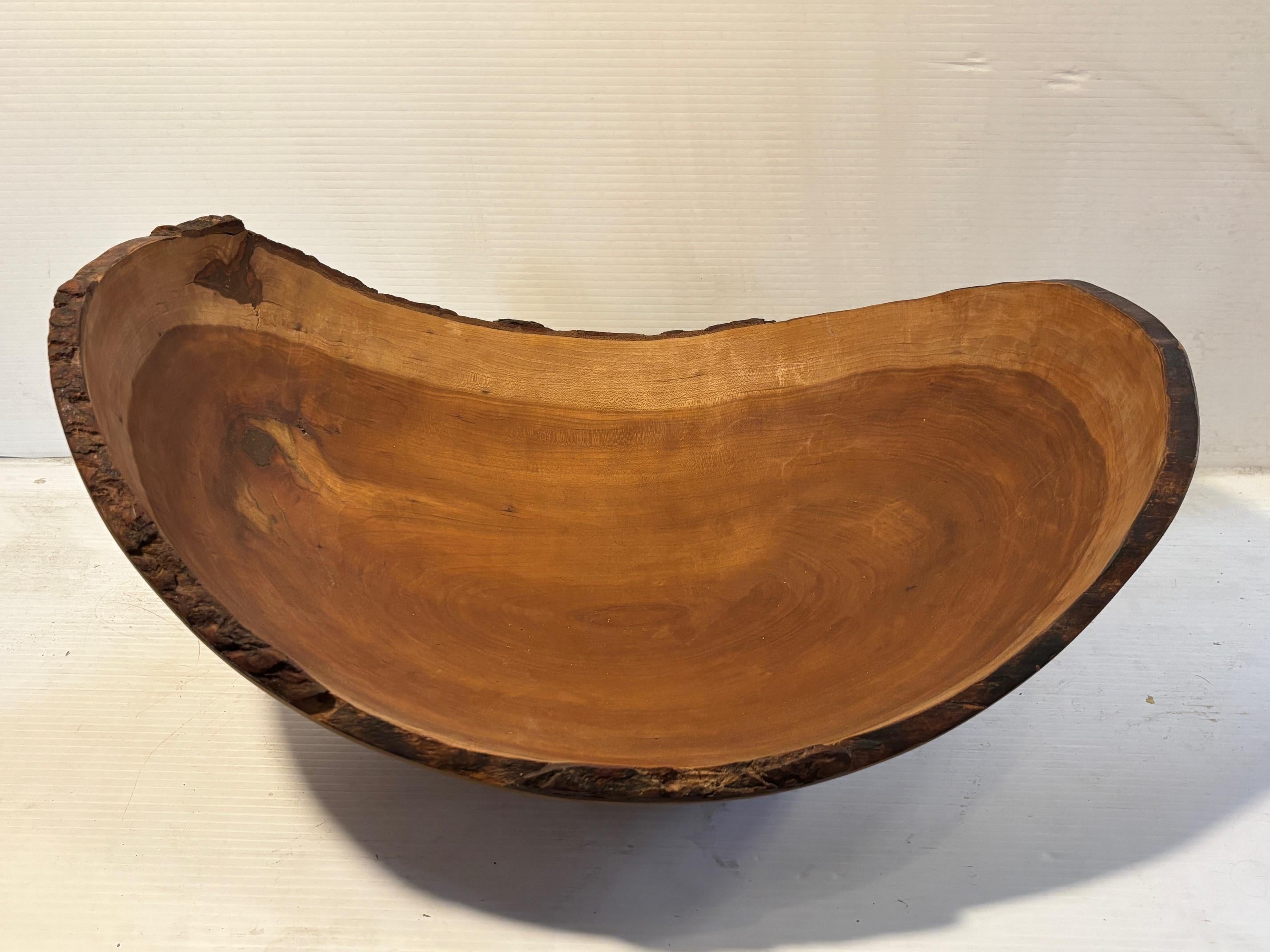 American Cherry Live Edge Bowl by Spencer Peterman For Sale