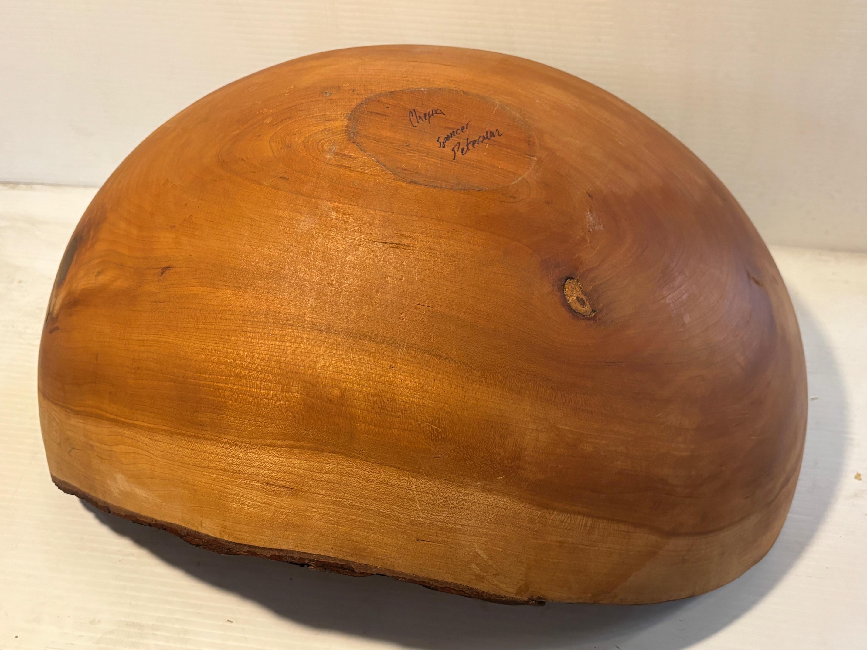 Contemporary Cherry Live Edge Bowl by Spencer Peterman For Sale