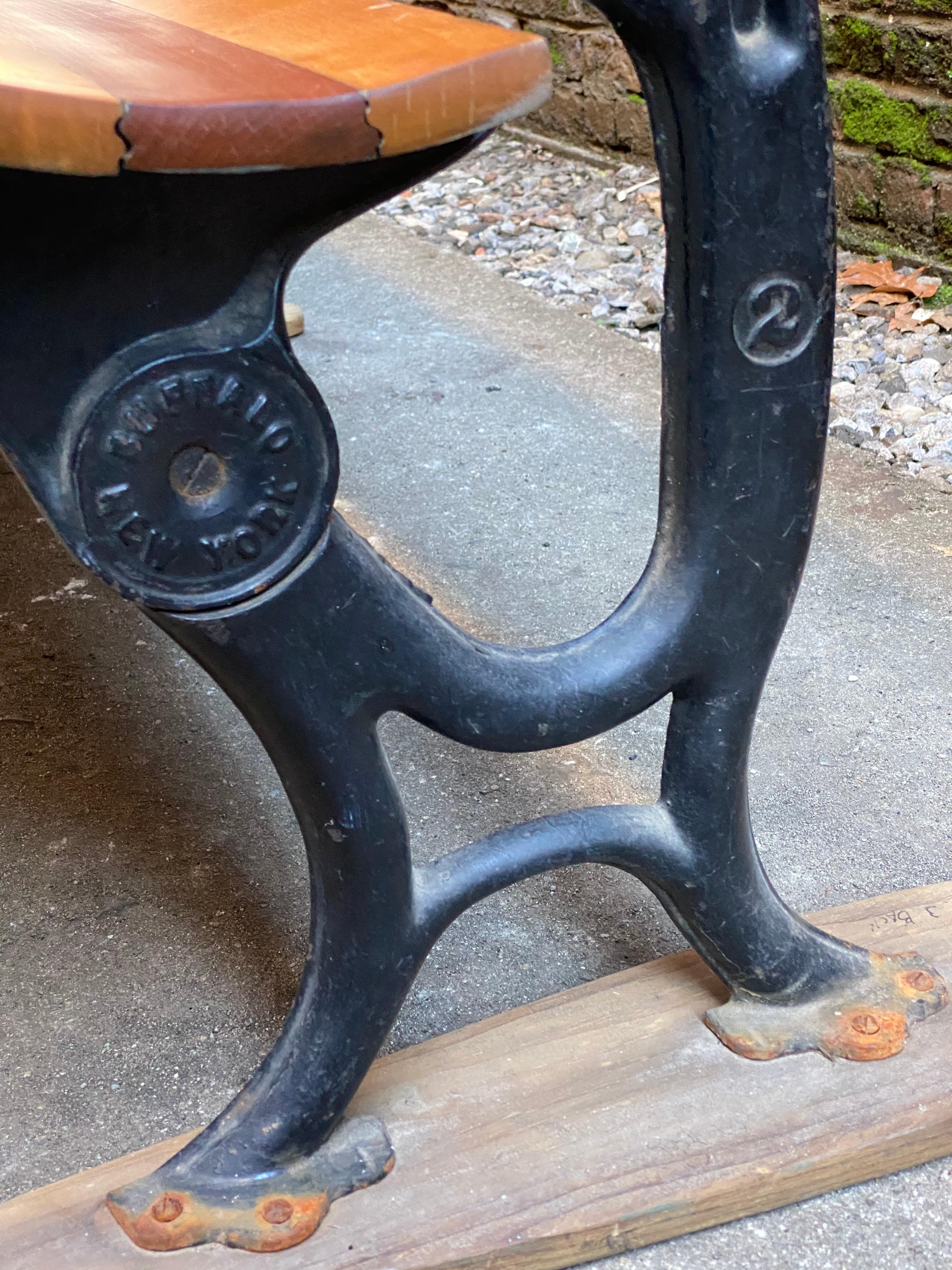 Cherry, Maple and Iron Depot Bench 2