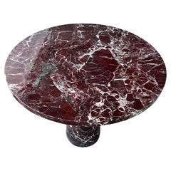 Rosso Levanto Marble Round Table - Red Marble Dining Table - Cherry Marble Table