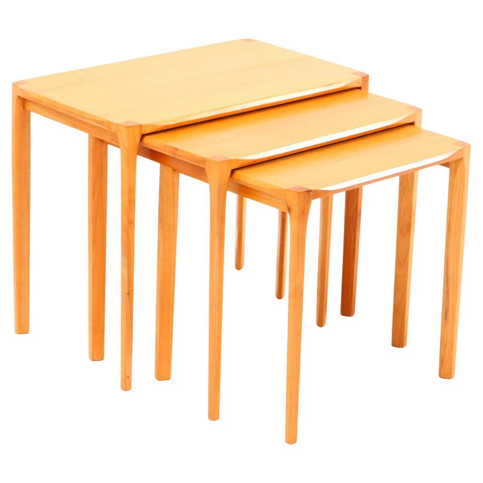 Teak Mid-Century Modern Nesting Tables by Johannes Andersen Denmark ...