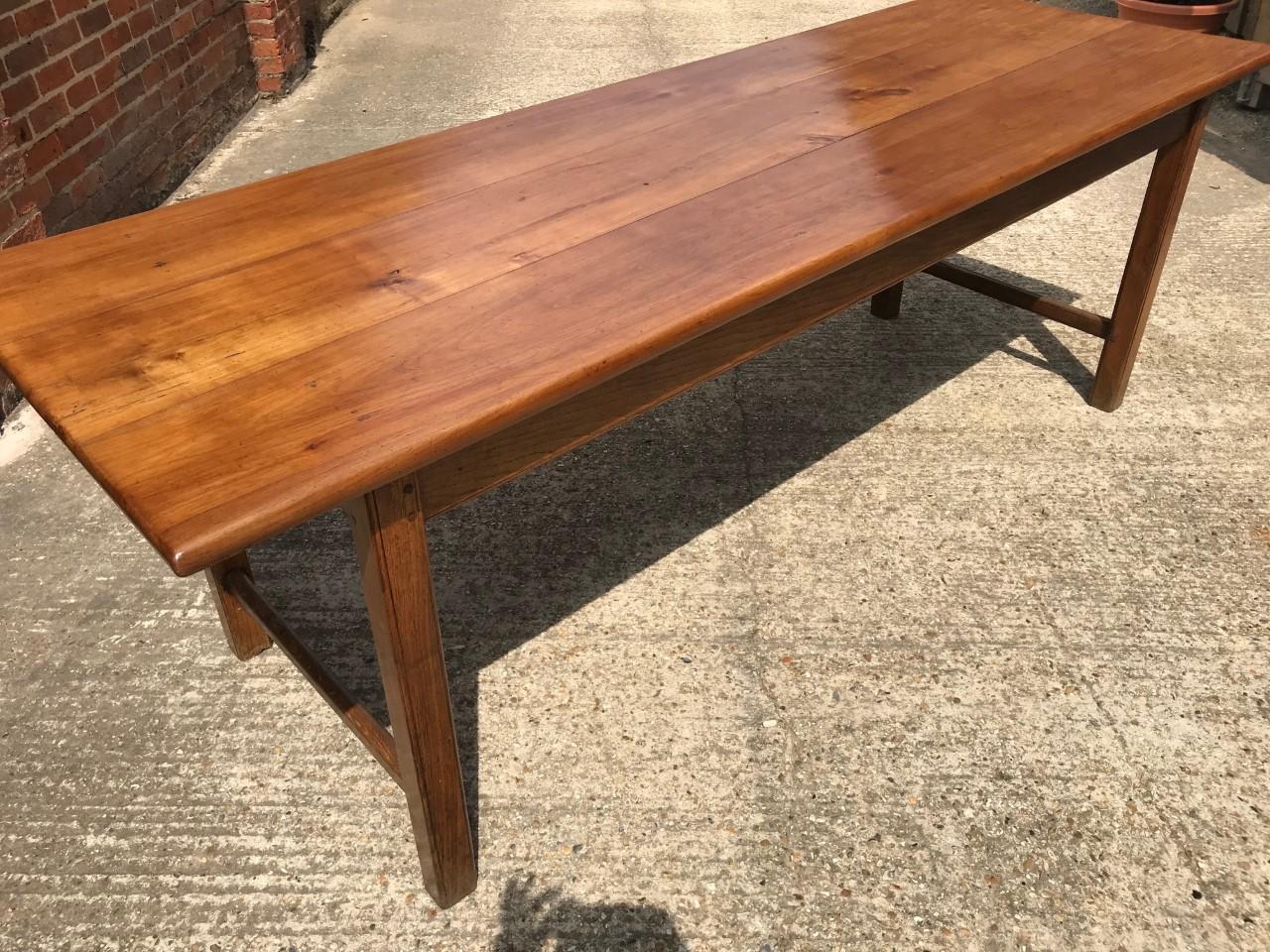 French Cherry Refectory Dining Table