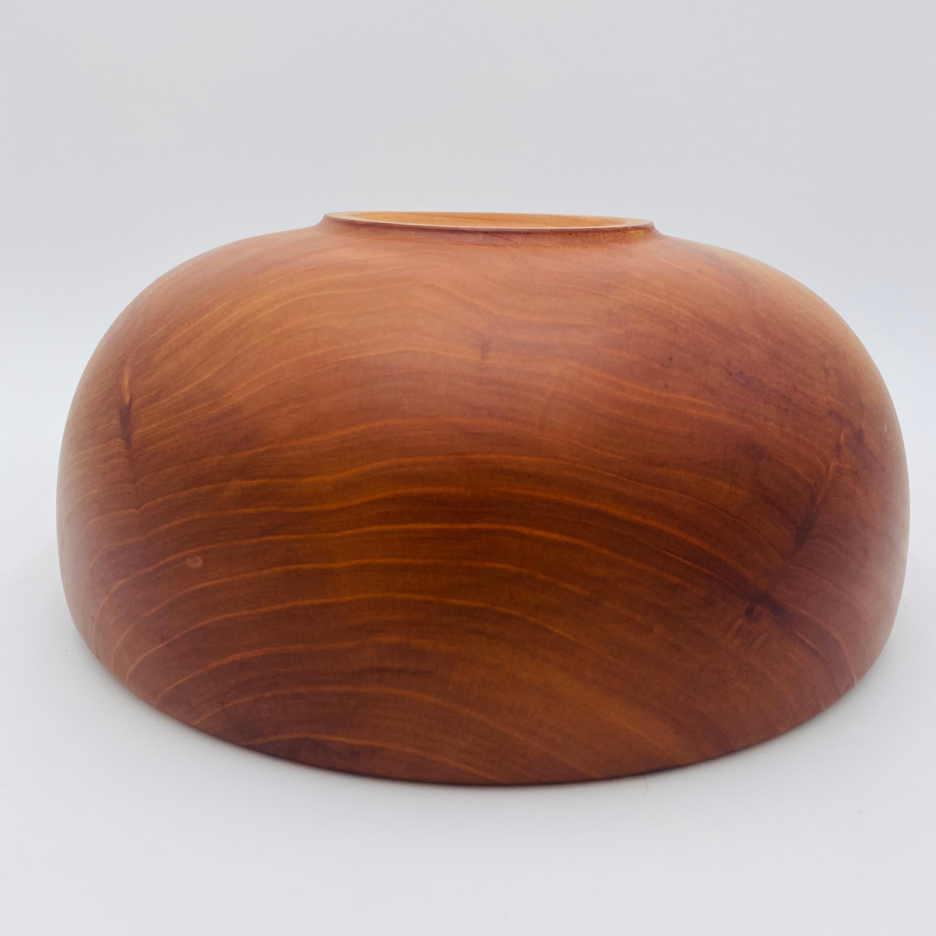 Cherry Salad Bowl Handmade Signed, Sweden, c. 1960 For Sale 1